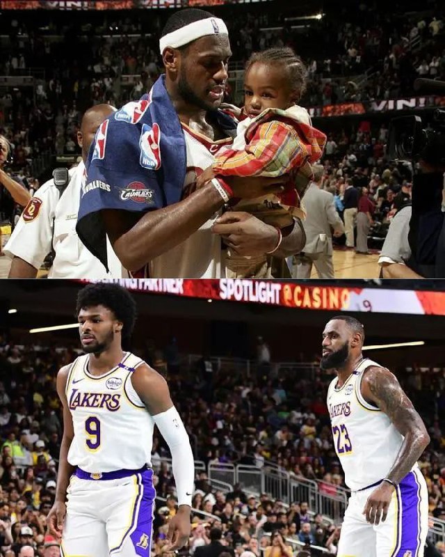 » 6. NBA出现首次父子同台参赛10月7日，NBA季前赛湖人对阵太阳，詹眉复出季前赛首秀，詹姆斯与布朗尼上演NBA历史首次父子同台