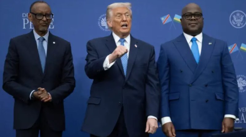 » 7、特朗普勉强撮合卢旺达、刚果（金）两国签协议当地时间12月4日，华盛顿上演了一场颇具戏剧性的“和平秀”