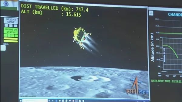 » 6. 印度探测器“月船3号”成功软着陆月球南极当地时间8月23日，印度月球探测器“月船3号”登陆月球成功