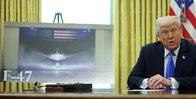 » 4、 特朗普宣布建造第六代战斗机美国总统特朗普21日在白宫宣布，选定波音公司来执行生产“下一代空中优势”战斗机即美国第六代战机项目，并将新一代战机命名为F-47