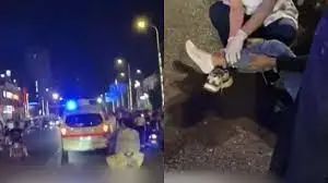 » 7. 内蒙古赤峰一车辆追尾后逃逸 连撞多人致9人受伤7月3日20时30分许，赤峰市红山区发生一起交通事故，致9人不同程度受伤