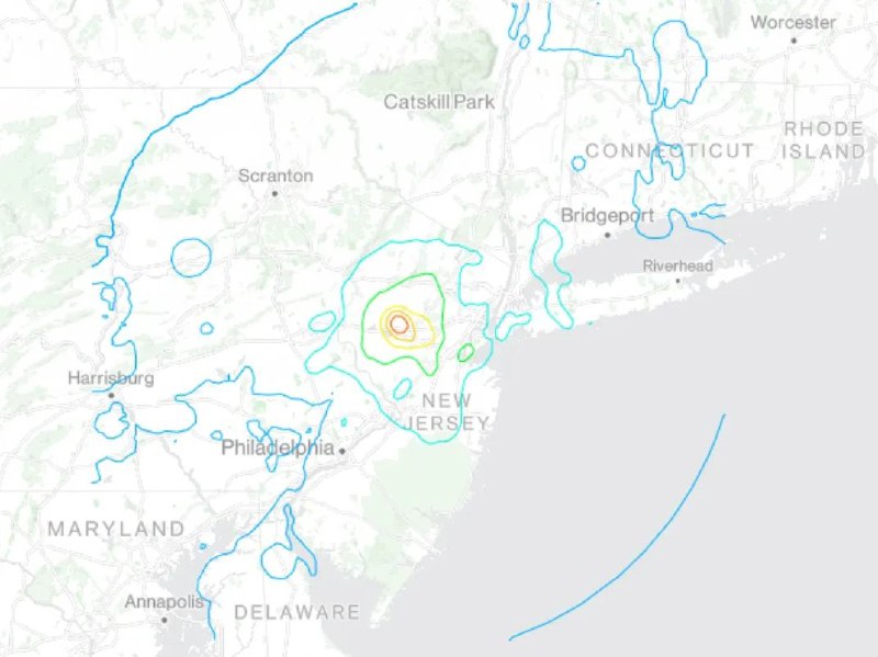 » 9. 美国东海岸4.8级地震 纽约震感明显当地时间4月5日， 美国东海岸发生4.8级地震，震中距离纽约市大约60公里，震源深度约5公里
