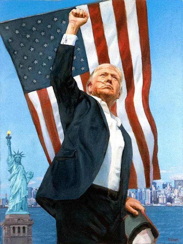 » 20、普京送给特朗普的肖像画被公布观察者网消息，今年3月，俄罗斯总统普京送给美国总统特朗普一幅肖像画的消息引发关注，但这幅画的内容当时并未被公开