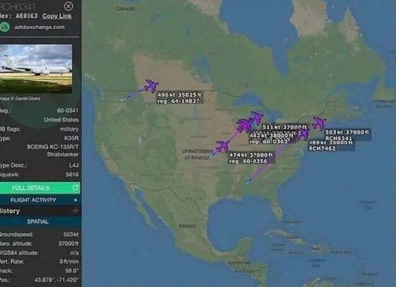 » 7、 美军加油机再次大规模调动  上次为轰炸伊朗据英国《每日邮报》29日报道，就在美国总统特朗普计划于9月30日召集美军高级将领开会之际，飞行追踪数据显示，美军一支空中加油机编队飞越大西洋