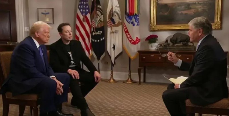 » 10、 特朗普马斯克联合接受采访：毫无分歧 挑拨离间CNN当地时间14日报道，美国总统特朗普和政府效率部负责人马斯克接受福克斯新闻频道名主持肖恩·汉尼蒂的独家访谈，其间，特朗普否认他与马斯克之间存在任何分歧，并指责媒体“试图拆散我们”