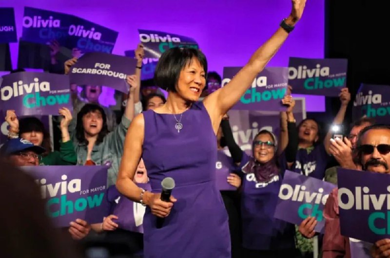 » 15. 加拿大多伦多选出首位华裔女市长6月26日，加拿大最大城市多伦多市的市长选举结果出炉，邹至蕙成为多伦多首位华裔女市长