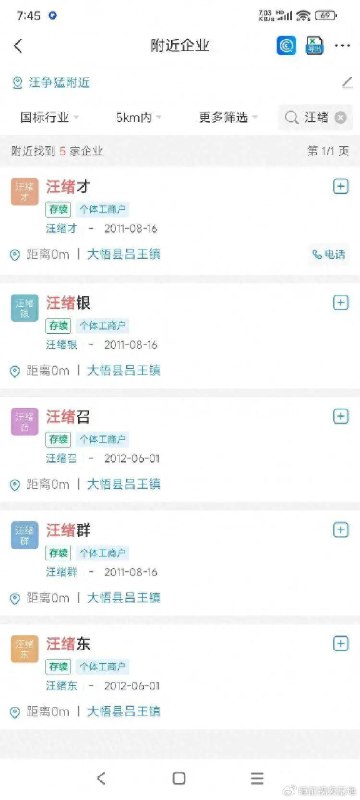 » 2. “市场主体”继续“倍增”湖北一村庄上百村民凭空注册营业执照  近日，湖北省孝感市大悟县吕王镇刘院村很多村民发现，自己及家人的名下注册了营业执照，然后又被莫名注销