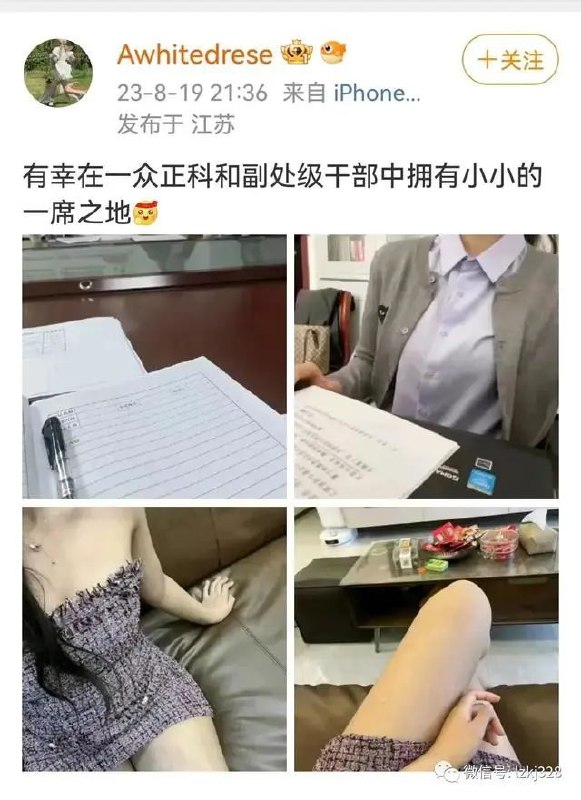 » 16. 江苏互联网举报中心回应“高副处长的礼物”相关微博：正在调查“谢谢高副处长的礼物，我会好好努力为人民服务的”“景科长知道我心情不好送的礼物超好看的小香蕉”“有幸在一众正科和副处级干部中拥有小小的一席之地”……近日，IP地址为江苏的新浪微博用户@Awhitedrese 发布的系列微博引发舆论关注